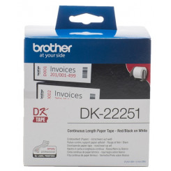 Brother DK-22251 - Black/red on white - Roll (6.2 cm x 15.24 m) 1 roll(s) label continuous paper